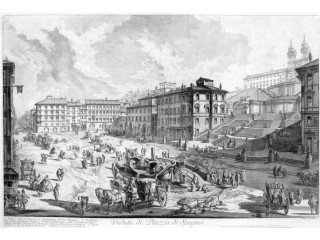 PIRANESI Giovanni Battista - VEDUTA DI PIAZZA DI SPAGNA